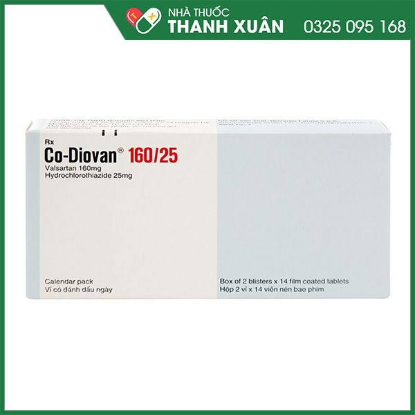 Thuốc Co-Diovan 160/25 mg điều trị bệnh tăng huyết áp